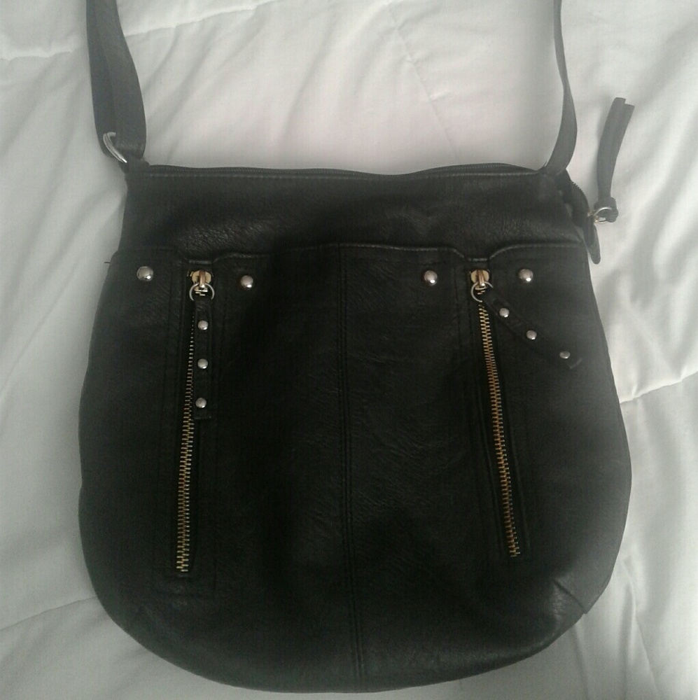 Black with Gold Accents Handbag